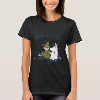 T-shirt Moomin Snufkin And Moomintroll Fishing Independenc
