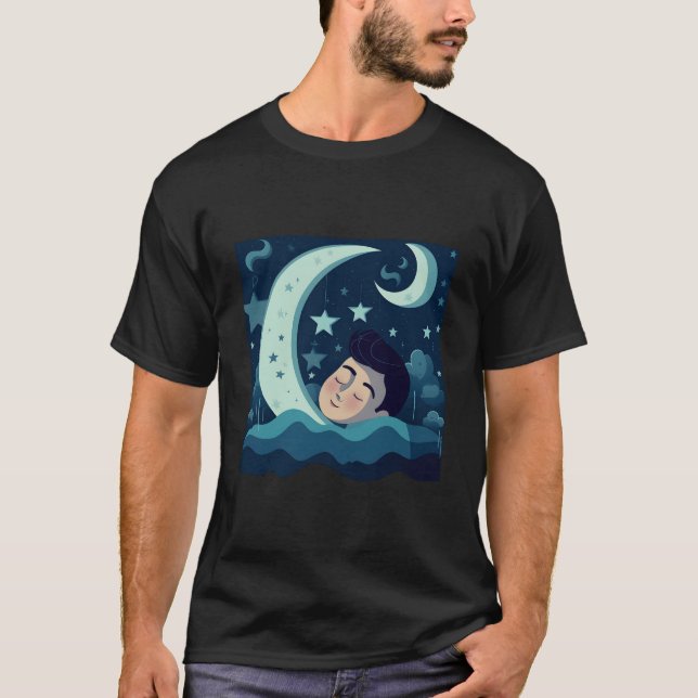 T-shirt Moon And Sleep (Devant)