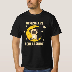 T-shirt Moon Animal Carlin Officiel Sommeil Chiens Chemise