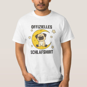 T-shirt Moon Animal Carlin Officiel Sommeil Chiens Chemise