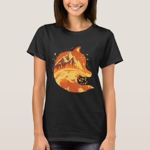 T-shirt Moon Forest Fox chasse Mountain Fox Whisperer