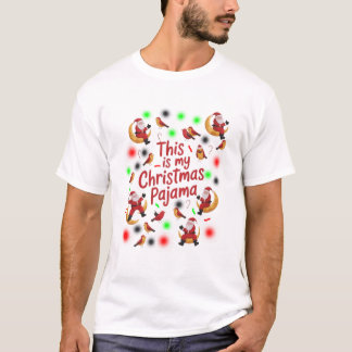 T-shirt moon sant and birds sant This Is My Christmas 