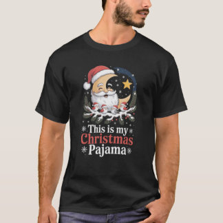 T-shirt moon sant and birds sant This Is My Christmas