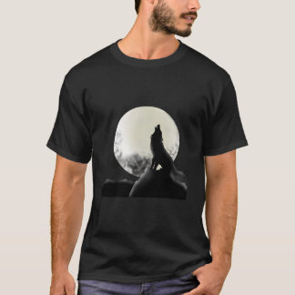 T-shirt Moon Wolf Animal