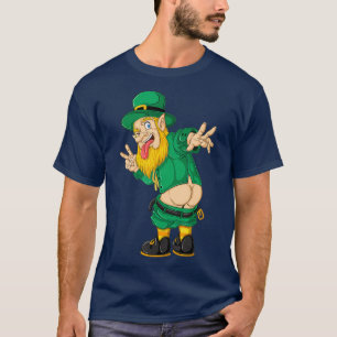 T-shirt Mooning Leprechaun Jour de la Saint Patrick garçon