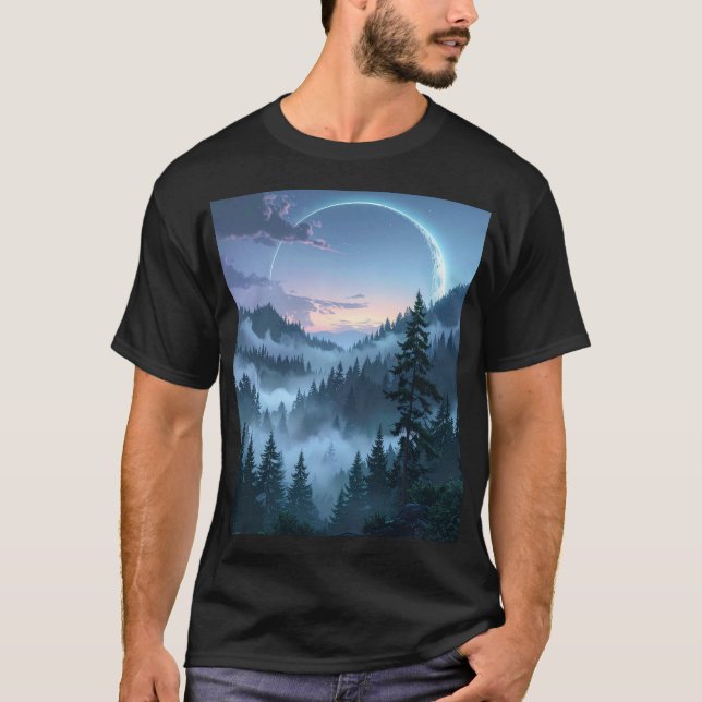 T-shirt Moonlit Sanctuary: The Ethereal Forest (Devant)