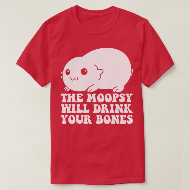 T-shirt Moopsy boira tes os (Design devant)