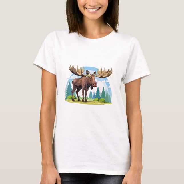 T-shirt Moose buck (Devant)