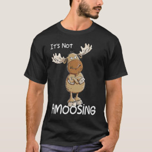 T-shirt Moose Pun Moose Grumpy