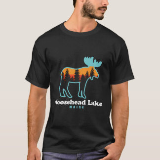 T-shirt Moosehead Lake Maine - Moose Moosehead Lake