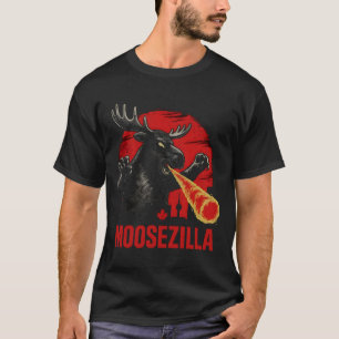 T-shirt Moosezilla Moose Godzilla