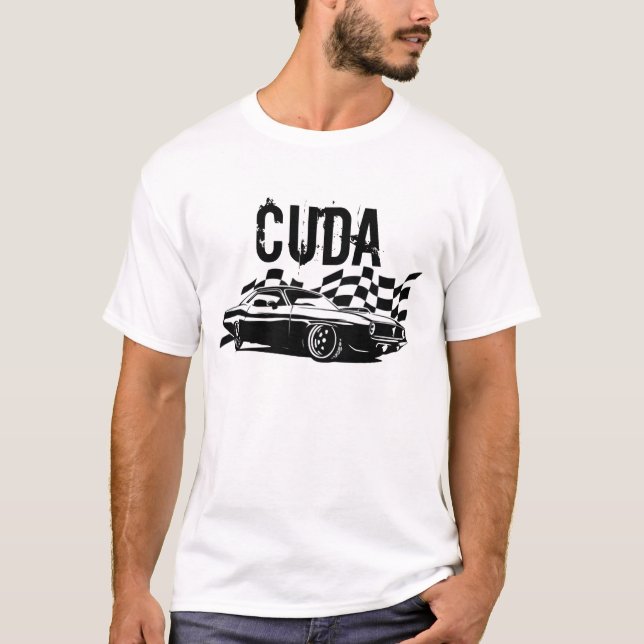 T-shirt Mopar - Plymouth Cuda - Barracuda (Devant)