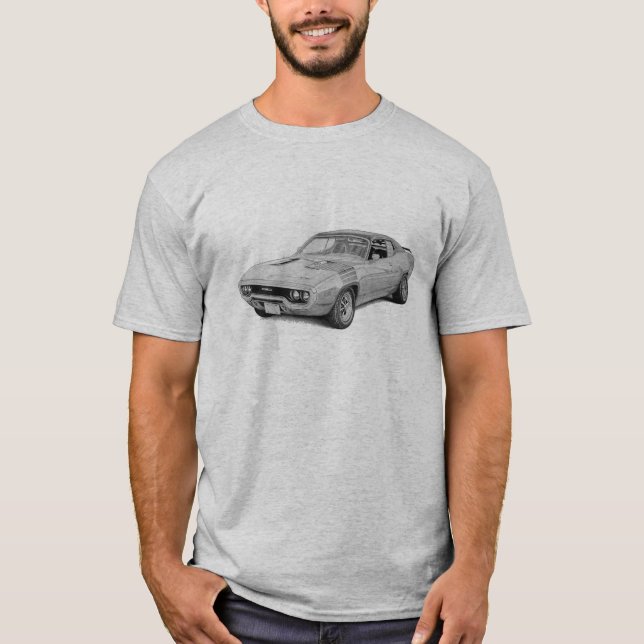 T-shirt Mopar - Plymouth - Road Runner - Satellite - GTX (Devant)