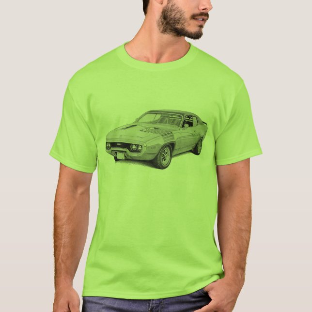 T-shirt Mopar - Plymouth - Road Runner - Satellite - GTX (Devant)