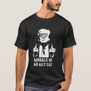 T-shirt Morale d'un chat allié - Débat présidentiel drôle
