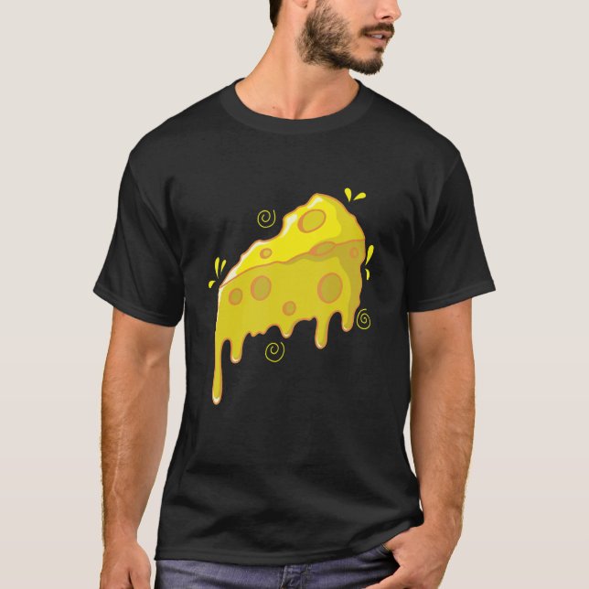 T-shirt Morceau de fromage fondu (Devant)