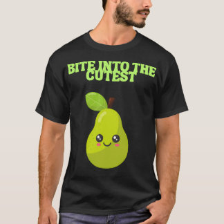 T-shirt Mord Dans La Poire La Plus Mignonne-Kawaii Version