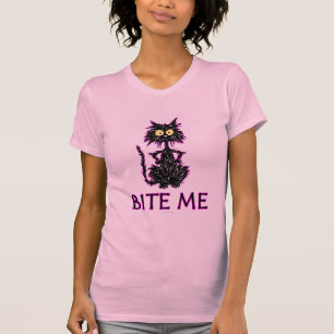 T-shirt Mordez-moi ! Conceptions de cadeau de chat