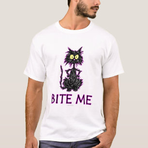 T-shirt Mordez-moi ! Conceptions de cadeau de chat