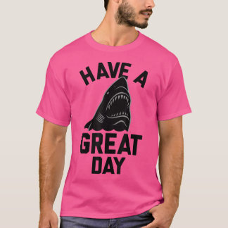 T-shirt Mordillement de requin de journée superbe tendance