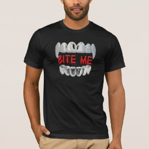 T-shirt Mords-Moi Sang Et Teeth Chemise
