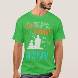 T-shirt Morehan aime la pêche Papaye Spécial Grand-Père Gr