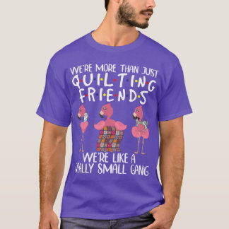 T-shirt Morehan Just Quiling Friends Flamant rose drôle