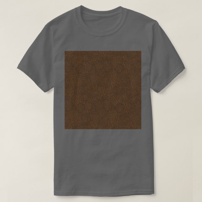 T-shirt Morel Mushroom Texture Brown (Design devant)