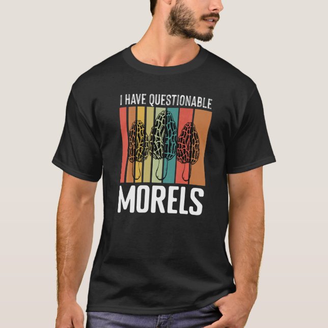 T-shirt Morels contestables Mycologie des champignons sauv (Devant)