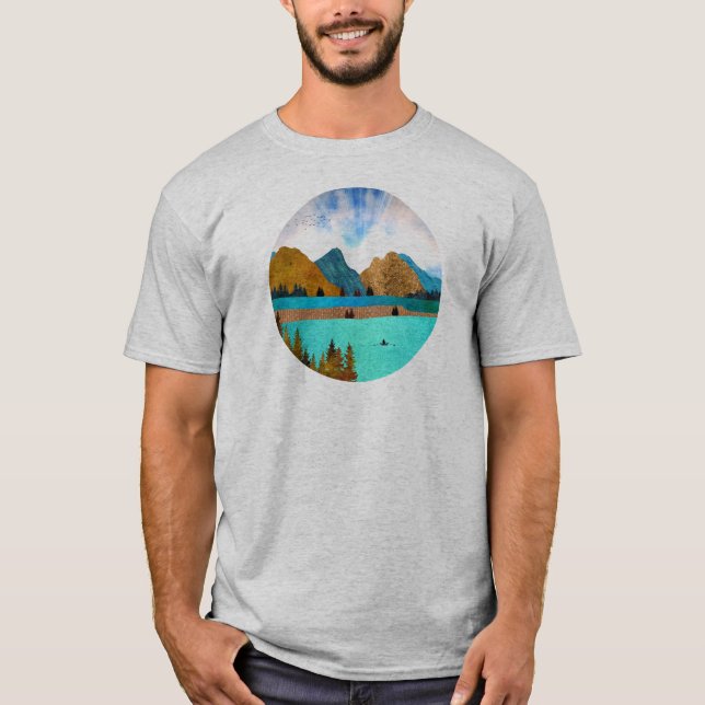 T-shirt Morning Lake Rower (Devant)