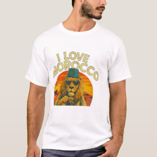 T-shirt Moroccan Lion Pride – I Love Morocco Bold