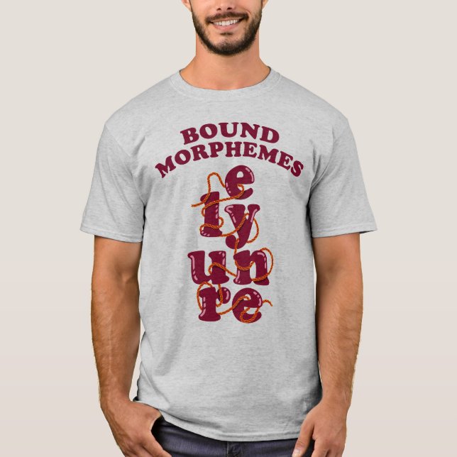 T-shirt Morphèmes gratuits Phonie Apprendre l'anglais (Devant)