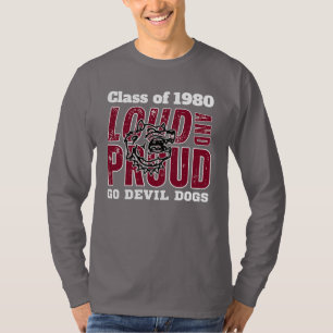 T-shirt Morrilton High School Class of 1980 Chemise de la 