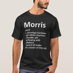 T-shirt MORRIS Définition Nom personnalisé Amusant Anniver