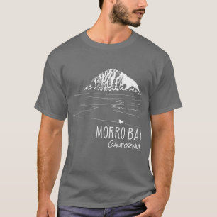 T-shirt Morro Bay California Morro Rock Art