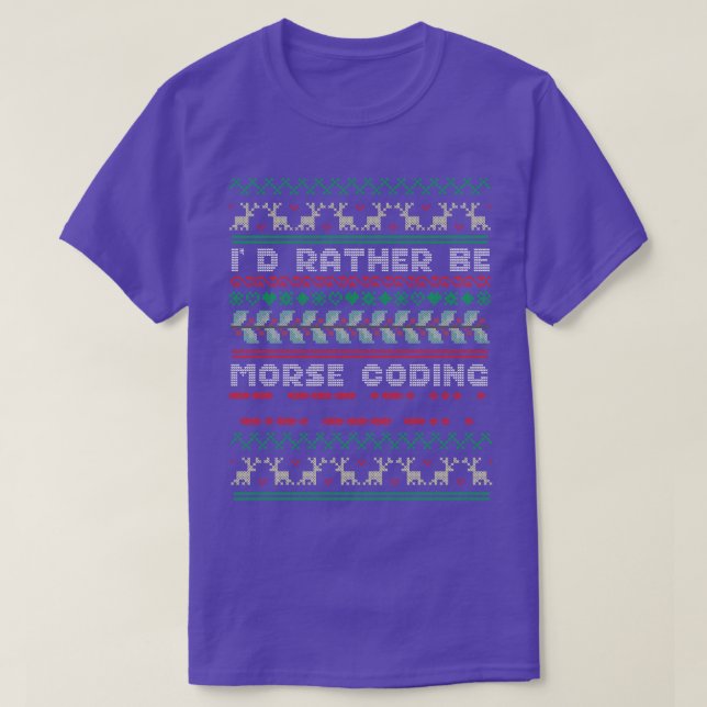 T-shirt Morse Code Radio Ham Amateur Radio Opérateur Cadea (Design devant)