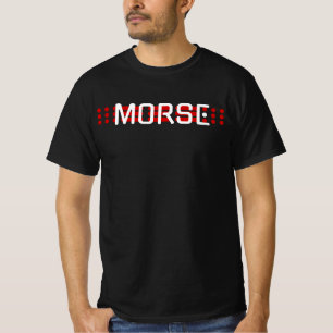 T-shirt MORSE SOS - Design de code de signal rouge