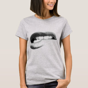 T-shirt Morsure de dents de lèvres