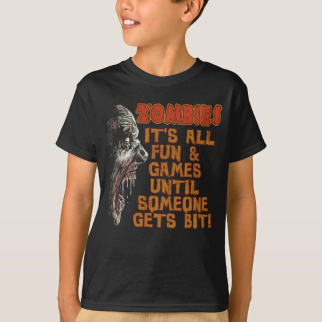 T-shirt Morsure de zombi (Devant)