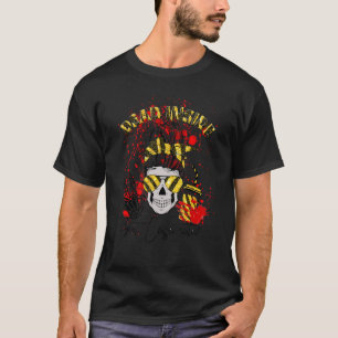 T-shirt Mort à l'intérieur mais caféiné vrai crime Messy B