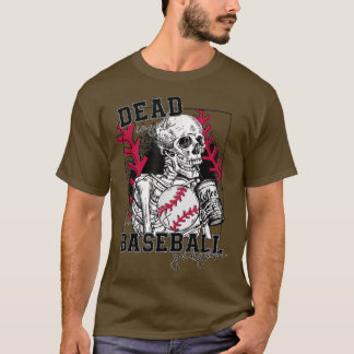 T-shirt Mort à l'intérieur mais la saison de baseball drôl
