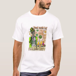 T-shirt Mort À L'Intérieur Mais Sentent Lucky