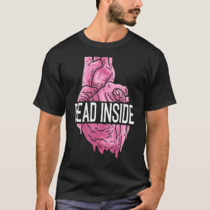 T-shirt Mort dans le coeur humain anatomique Emo carte cas