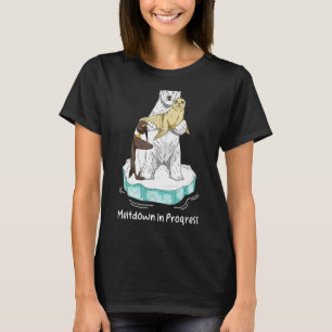 T-shirt Mort en cours Réchauffement climatique Bear Climat