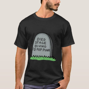 T-shirt Mort en plongeant sur scène dans le Pop Punk