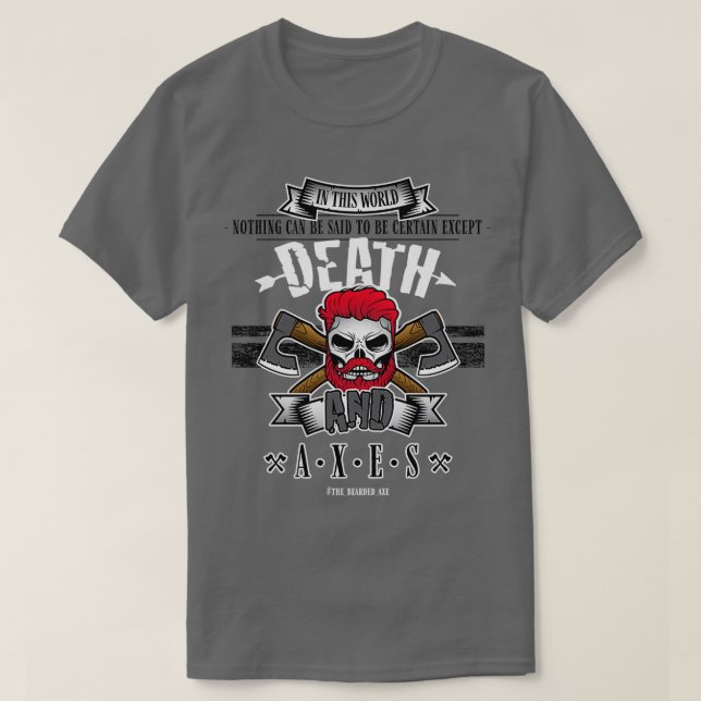 T-shirt Mort et axes (Design devant)