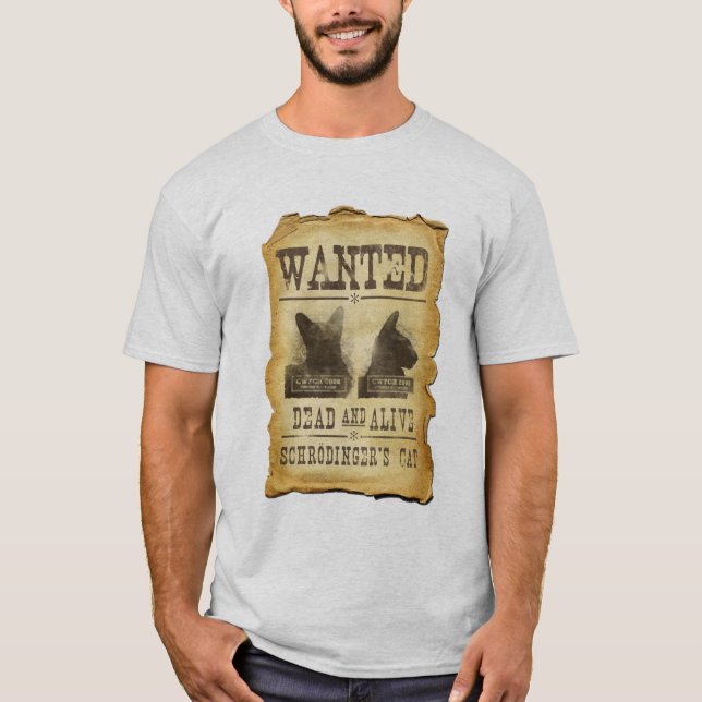 T-shirt Mort et vivant Recherchés.  Le chat de (Devant)