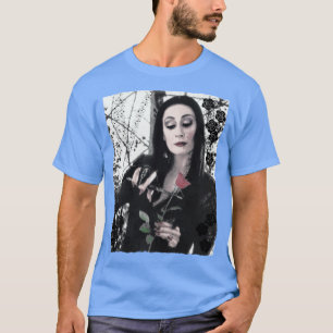 T-shirt Morticia Addams Famille d'horreur rétro rétro drôl