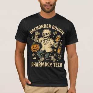T-shirt Mortier et pilon Monster Pharmacie Tech Skeleton H