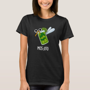 T-shirt Mos-jito Amusant Mojito Boisson Pun Dark BG